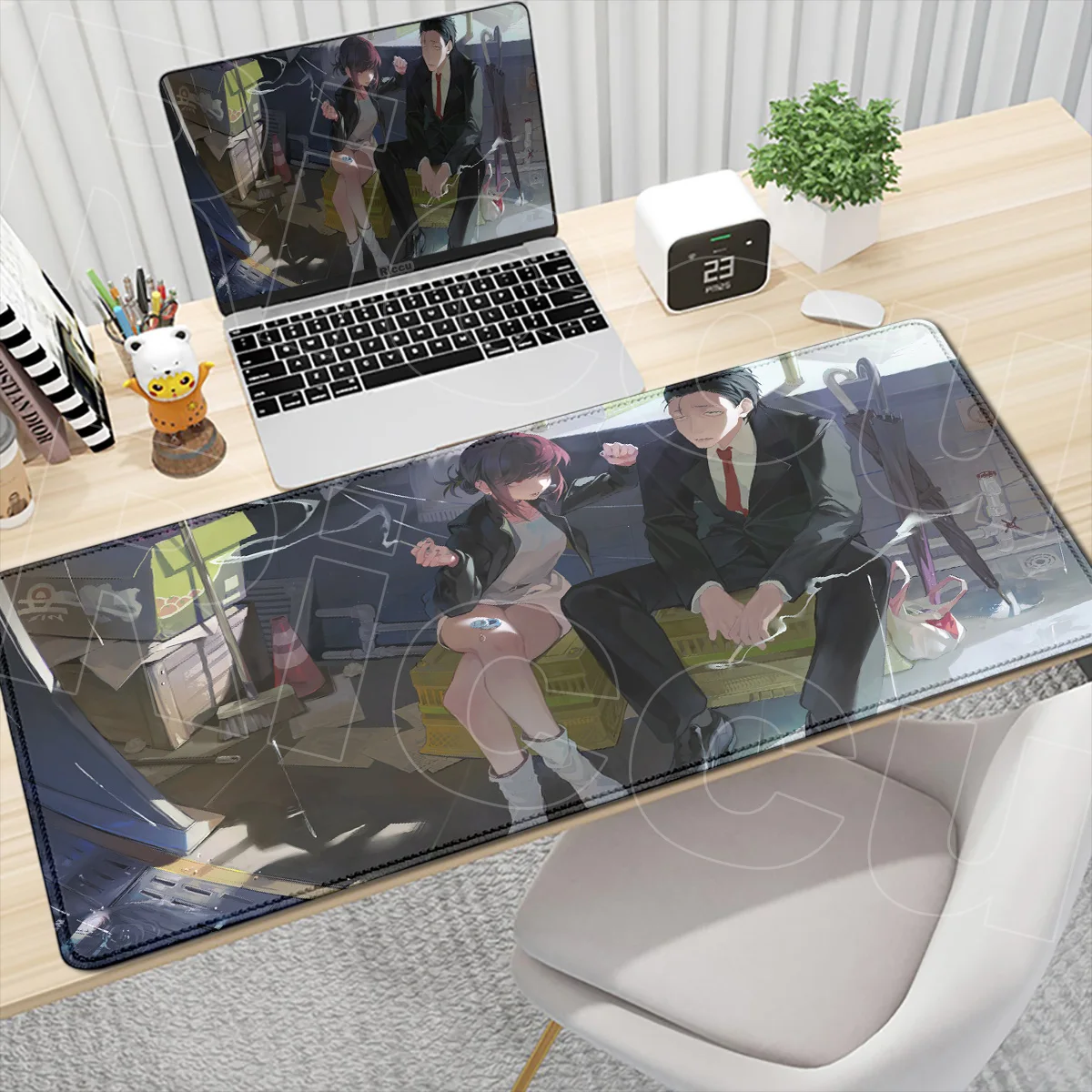 2026 Neues Heißes Anime-Mauspad 'Rauchend Hinter dem Supermarkt mit Dir' Großes Rutschfestes Mauspad für Gamer Computer Büro PC Gaming-Zubehör – Detail 1