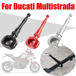 For Ducati Multistrada 1200 1260 MTS1200 V4 V4s Accessories Kickstand Side Stand Support Assist Extension Anti-Kicking Assistant