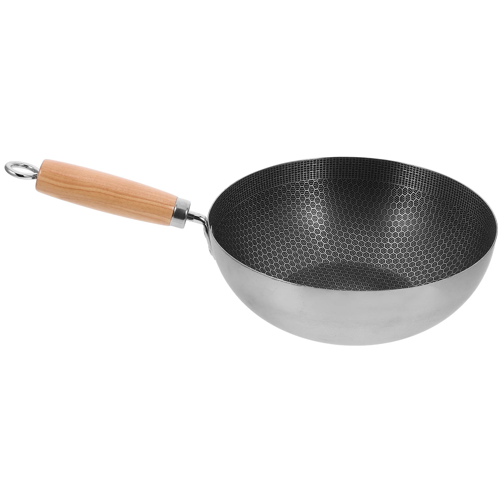 

Вок для жарки сотового зерна из нержавеющей стали, сковорода с антипригарным покрытием, кухонная утварь, вок для индукционной плиты, ежедневного приготовления пищи