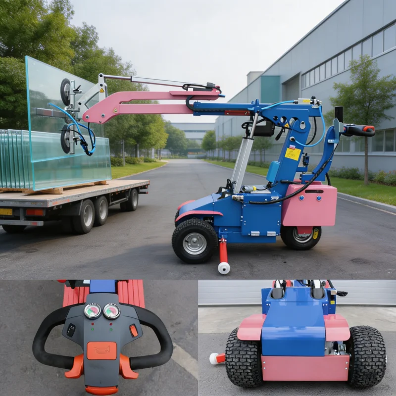 600kg 6 Suction Cups Glass Installation Robot Vacuum Lifter Factory Price Professional Robotic Window Glazing Manufacturer