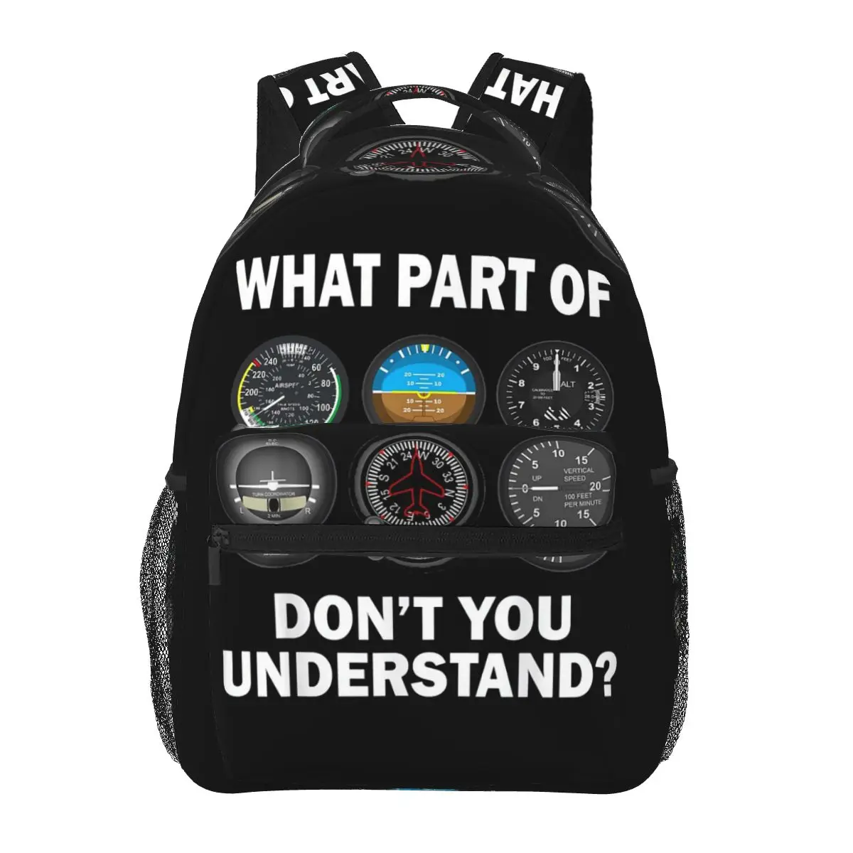 

Pilot Pilot Airplane Stuff And Accessories Pilot Instruments Backpacks Boys Girls Bookbag School Bags Rucksack Shoulder Bag