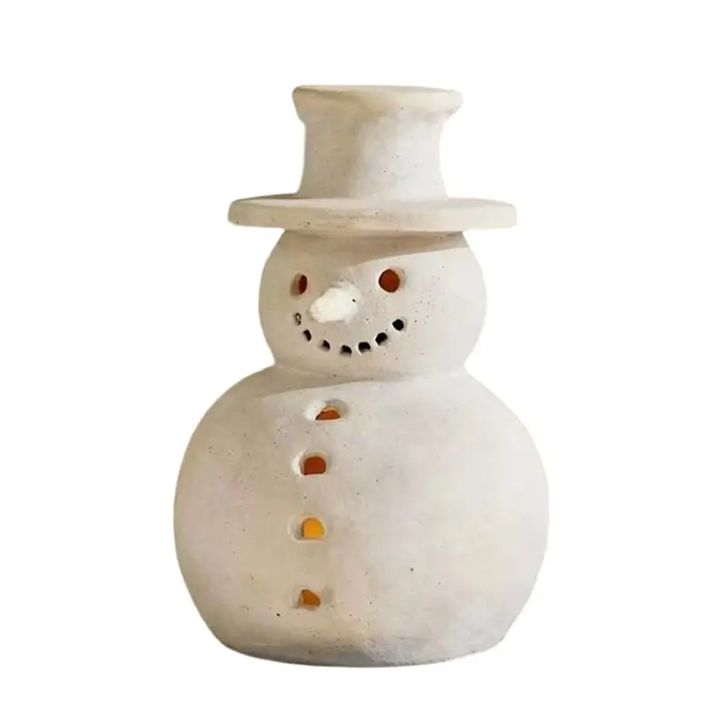 

【ЭФФЕКТИВНЫЙ】Белый зимний декор, фигурки снеговика ручной работы, рождественские украшения, 1 упаковка, уникальный в деревенском стиле для домашнего праздника