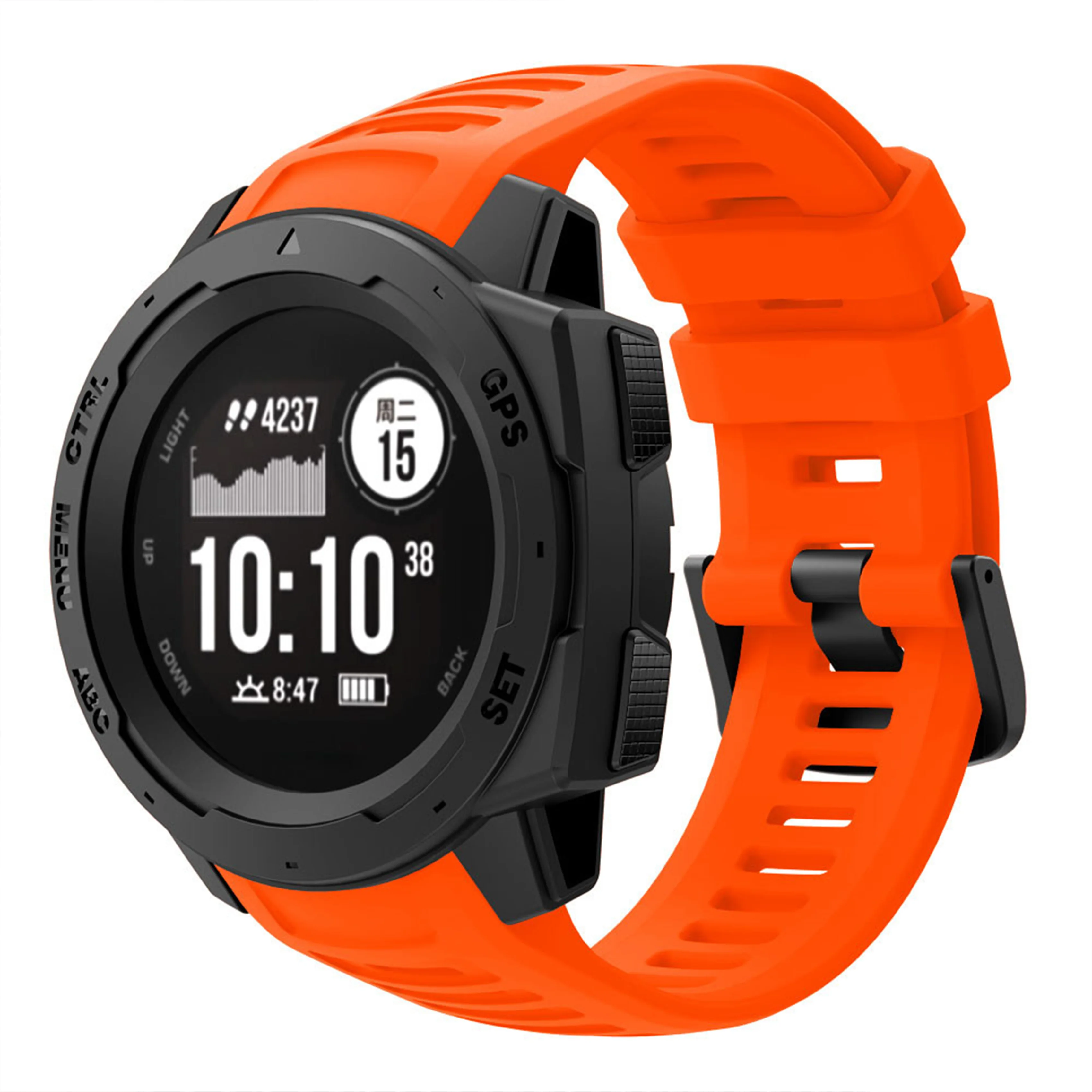 Sportarmband für Garmin Instinct 1, hochwertiges Silikon, Original-Armband, Ersatz-Herrenarmband, Correa für Garmin Instinct 1 – Detail 12