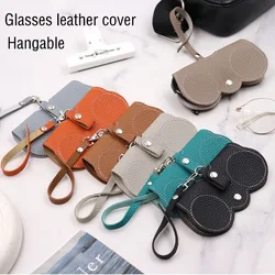 Soft Leather Sunglasses Bag Eyewear Case Container Storage Box Portable Hanging Glasses Bag Anti-Compression Sunglasses Case
