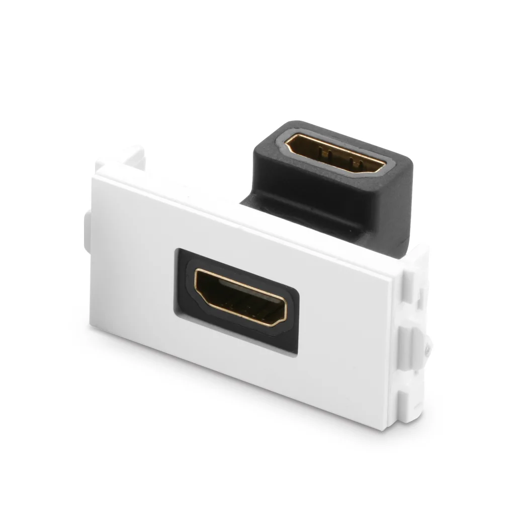 Straight HDMI-2.0 for UGREEN  Female to Female Plug Socket Connector Passthrough HDMI-Compatible for Wall Face Plate