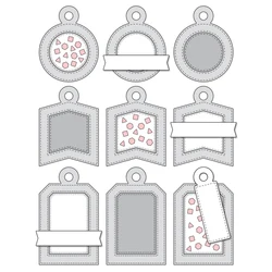 2024 AliliArts Metal Cutting Dies Creative Tags #4 diy Scrapbooking Photo Album Decorative Embossing PaperCard Crafts Die