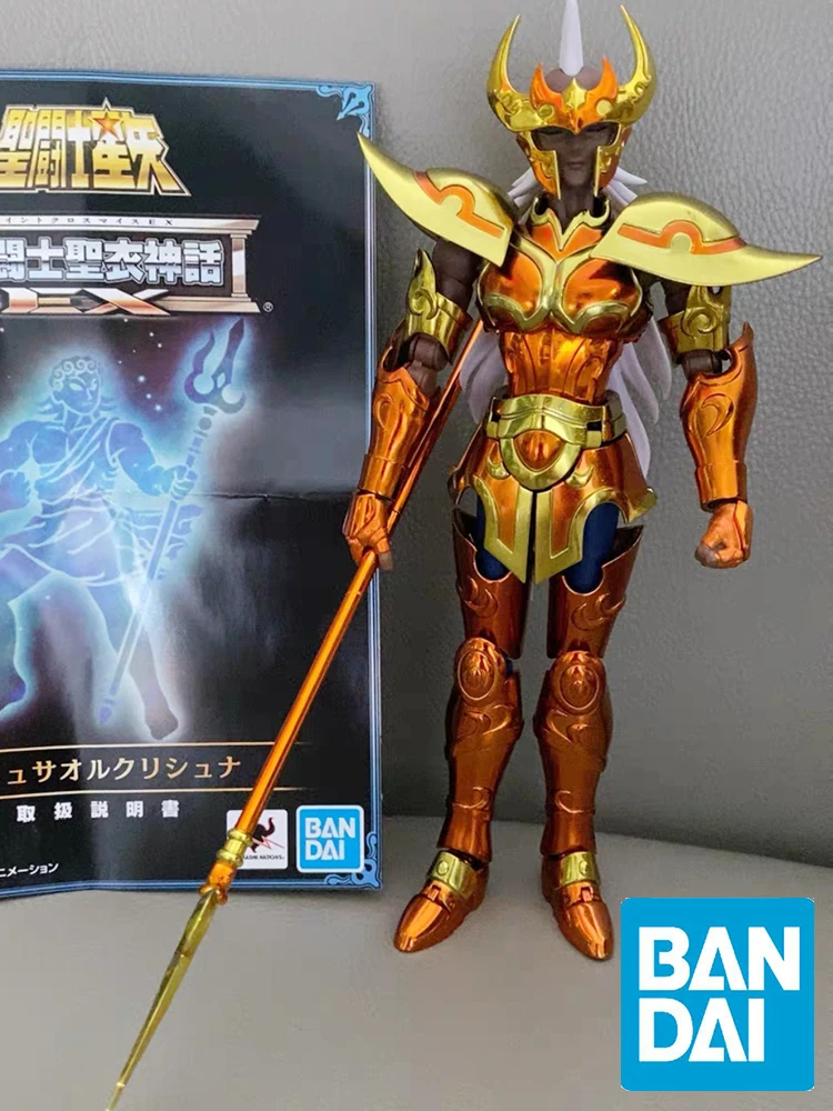 Bandai Original Saint Seiya Cloth Myth Figures Ex Sea Fighter Chrysaor Krishna Collection Anime Action Figurine Model Toy Gifts