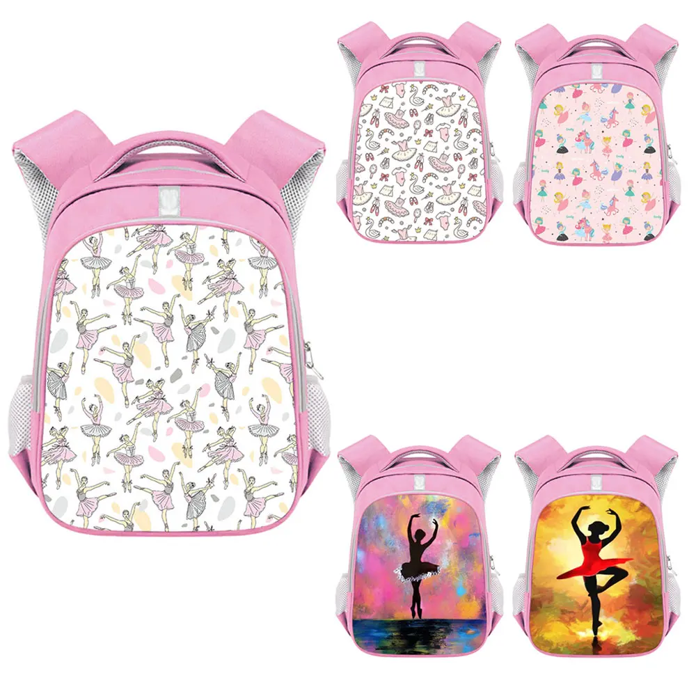 

13/16 Inch Ballerina Ballet Dancing Backpack Women Rucksack Children School Bags for Teenager Girls Daypack Student Schoolbag