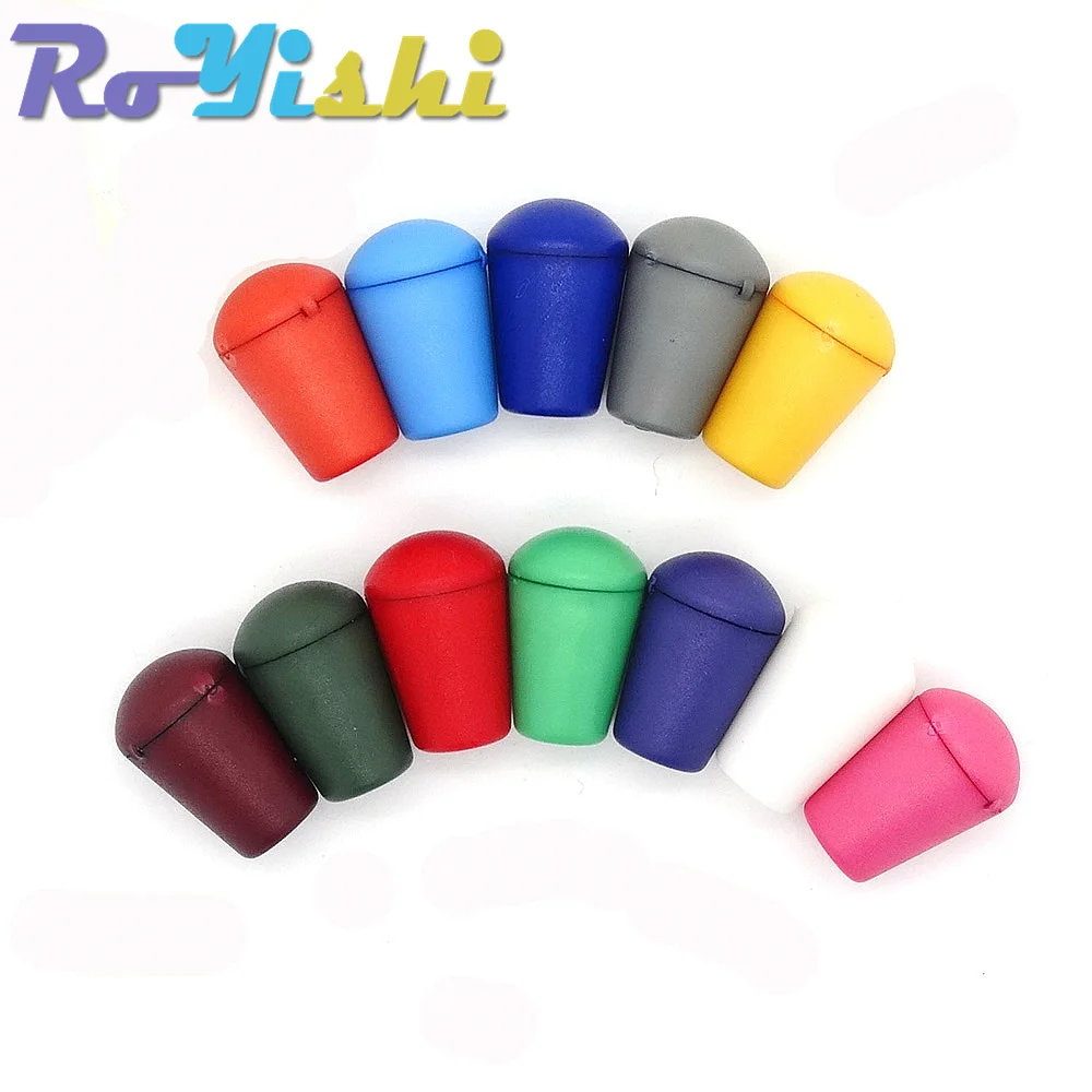 12 Pz/pacco Cavo Colorato Estremità Campana Tappo Con Coperchio di Blocco In Plastica Toggle Clip Per Paracord Vestiti Borsa Abbigliamento Sportivo