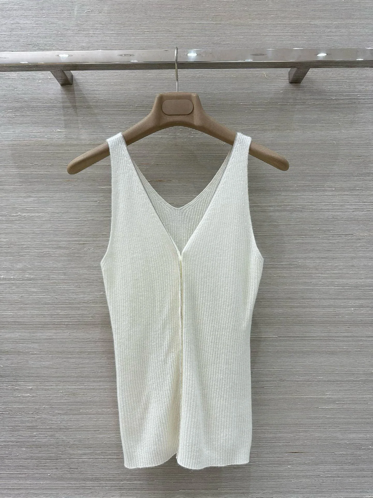 Clásico Simple Color básico Camere Chain V-Ne Csole Ropa interior de mujer Mezcla de lana suave Slim Fit Faionable