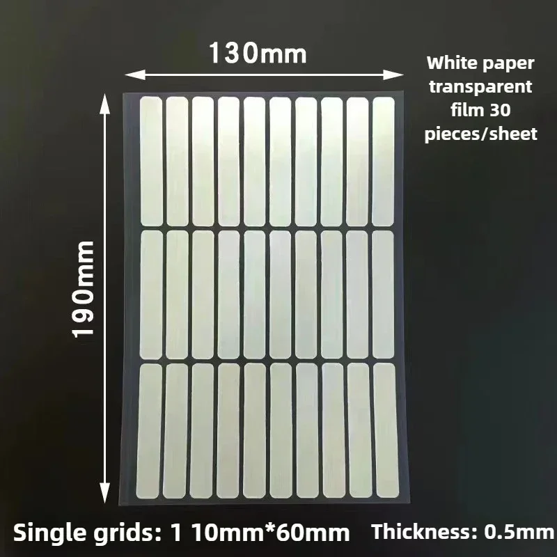 30Pcs Double Sided Nail Adhesive Tape, Strong Sticky Glue Sticker for False Nails, Square Round Nail Display Stand Practice Show Accessory image 2