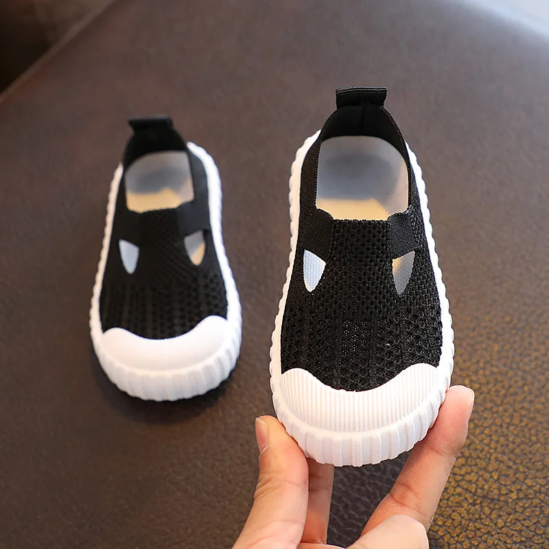 New Kids Mesh Sneakers Children Casual Shoes Slip-on Breathable Non-slip Boots Baby Boys Girls Sport Shoes