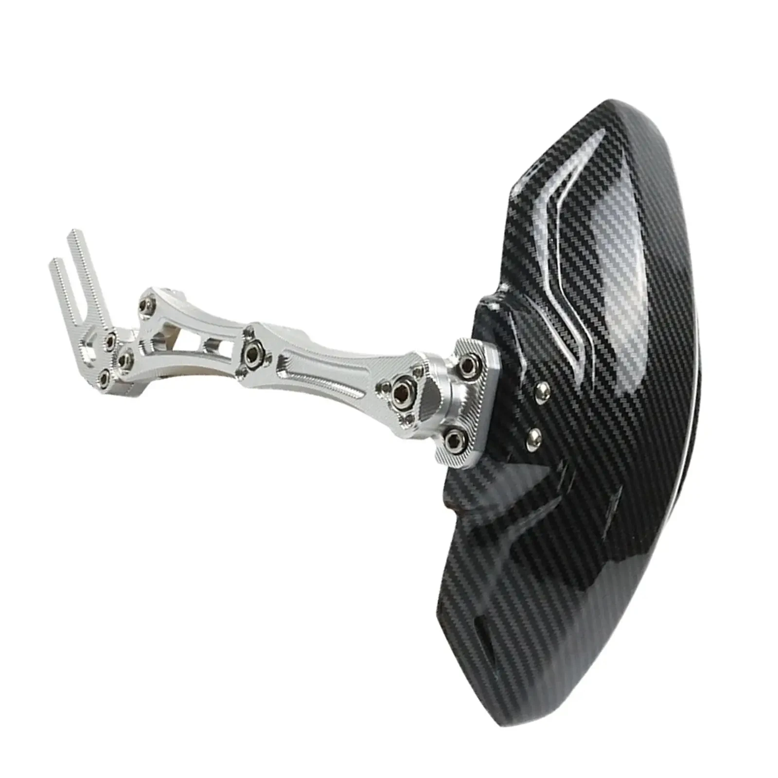 Roda traseira da motocicleta Fender Mudguard, imitação ajustável, fibra de carbono, liga de alumínio, Universal Estender, Extender, acessórios