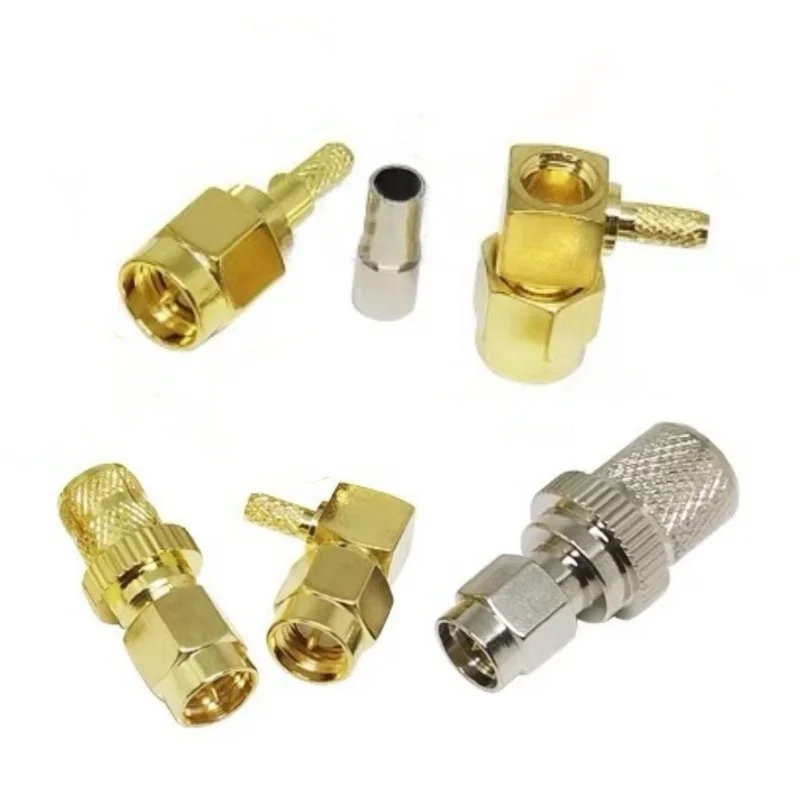 5pcs SMA-J/JW-1.5/3/5/6/7 Male/Female RF Connector Internal Thread Internal Pin/Internal Jack for RG316 Solder-Feed Cable RPS