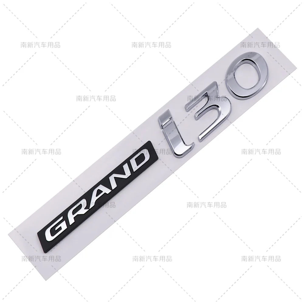 Hot Sale 3D ABS GRAND i10 i20 i30 i40 Letter Emblem Fit Hyundai Self Adhesive Car Rear Trunk Tailgate Modification Badge Sticker view 5
