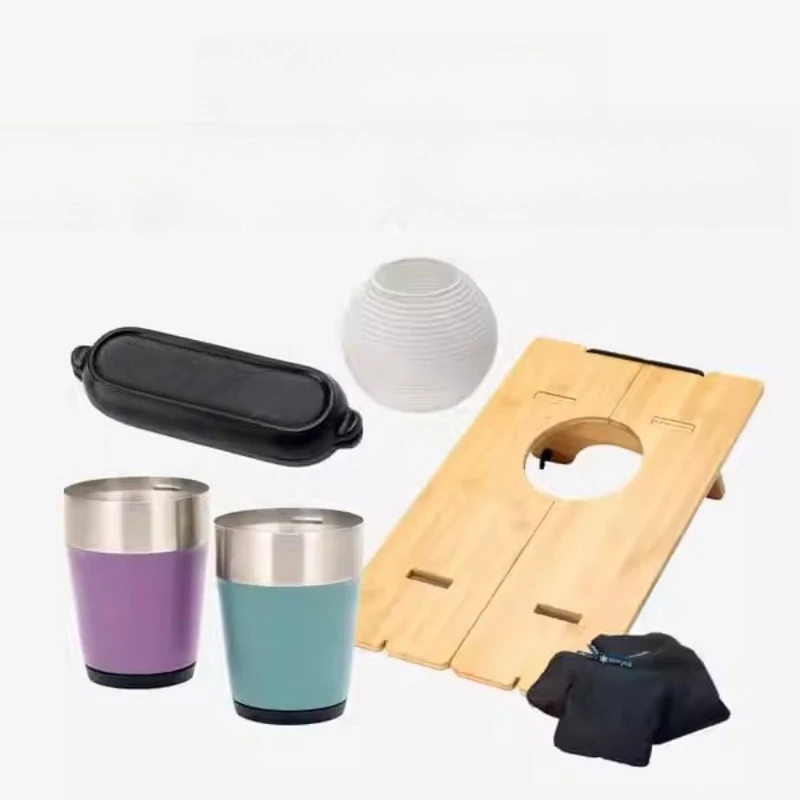 

Outdoor Camping Game Table Aromatherapy Thermos Cup Lampshade Set