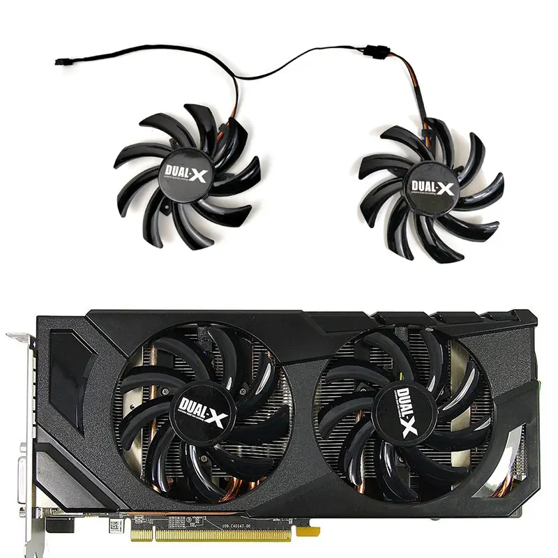 

NEW 85MM FDC10H12S9-C HD7850 2GB GDDR5 GPU Fan，For Sapphire HD7850 HD6970 HD7870 HD7950 HD7970 Video Card Cooling Fan