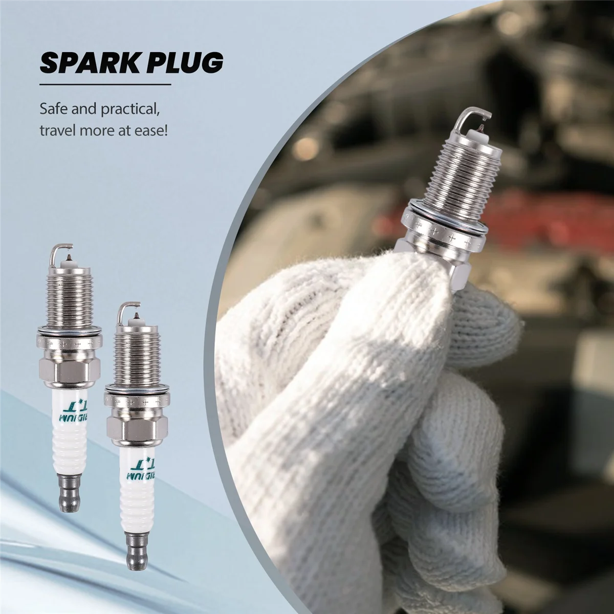 4Pcs Car Spark Plug for Ford Toyota Mazda Honda Acura IK16TT-4701