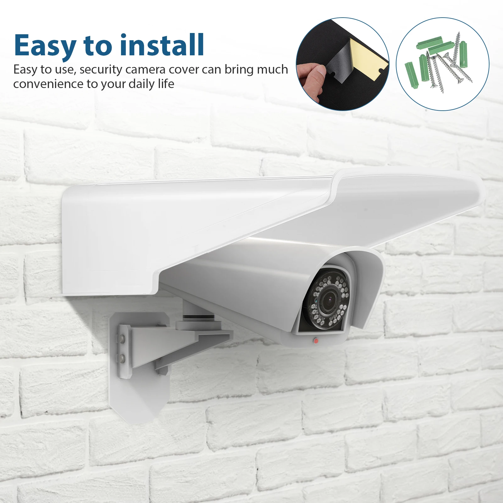 Security Camera Cover Universal Waterproof Camera Dust Cover Outdoor Security Camera Rain Cover Wall-Mount Camera Protect Shield