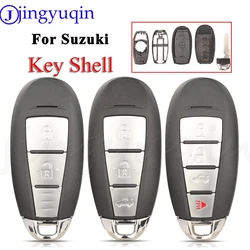 jingyuqin 2/3/4B Remote Car Key Blank Fob Shell Case For Suzuki Swift SX4 Vitara 2010-2016 TS008 / TS007 Smart With Small Key