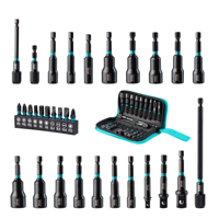 Magnetic Nut Driver Metric & SAE, 31PCS Impact Drill Driver Bit Set, 1/4\