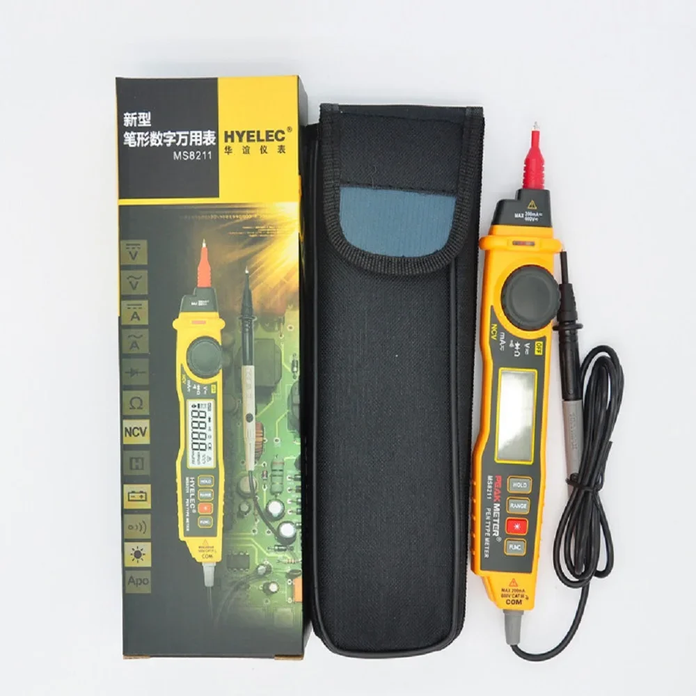 HAOJIAYI MS8211 Digital Multimeter with probe ACV/DCV Electric Handheld Tester Multitester digital professional