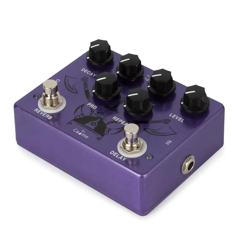 

Caline CP-80 Ragnarok Guitar Effect Pedal Reverb & Delay 2-In-1 Digital Guitar Pedal True Bypass Electric Guitar Accessories