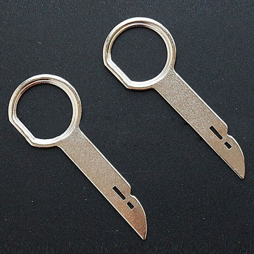 4PCS Radio Stereo Removal Extractor Key Release Pin Head Unit Audio Install Tool For Ford For Mercedes Etc Car Parts