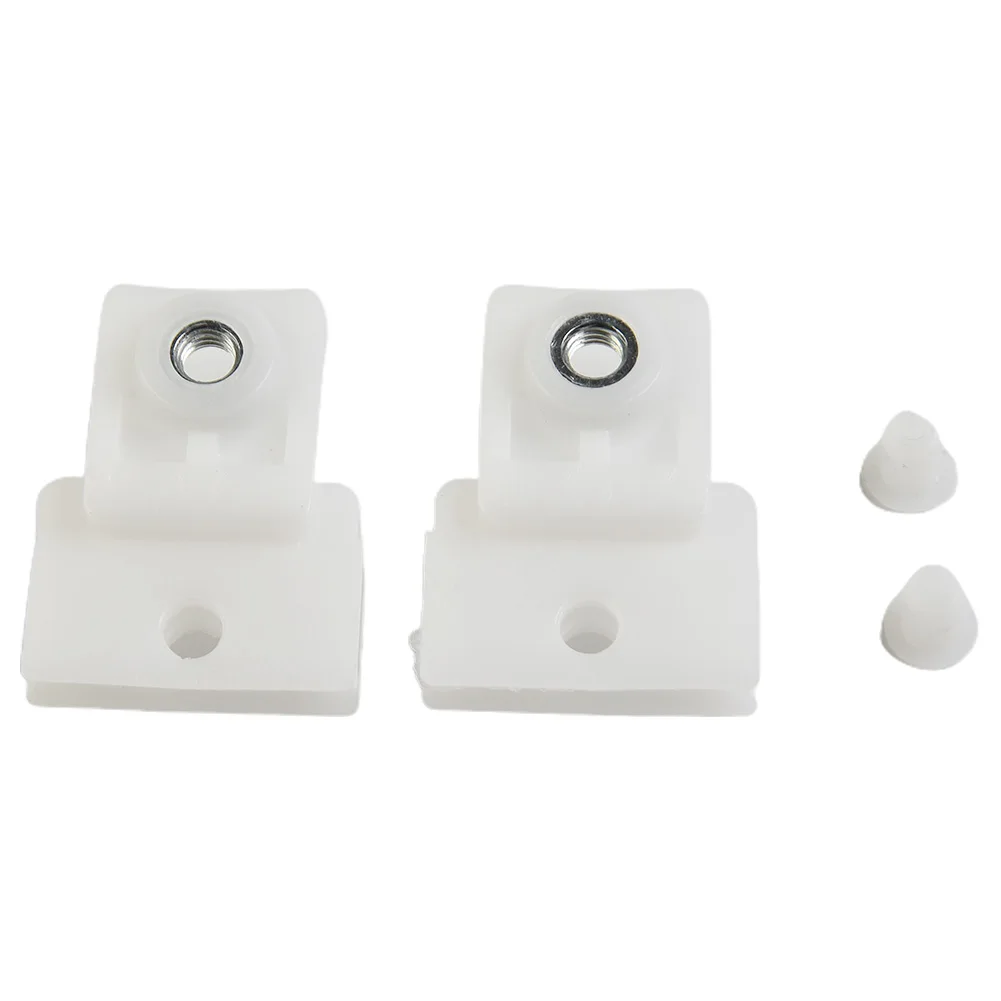 Parts Glass Track Clip Replacement White 2pcs Accessories Door Fittings For Isuzu D-Max Rodeo 2007-11 High Quality