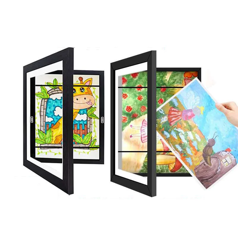 

Kids Frames Pictures Front Open Changeable Kids Art Frame for Poster Photo Drawing Picture Display Children Art Frame Home Decar