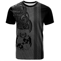 Harajuku Summer 3D The Kingdom Of Tonga Printing T Shirt Oceania Tonga Emblem Graphic T-shirts Fashion Streetwear Mens Clothing