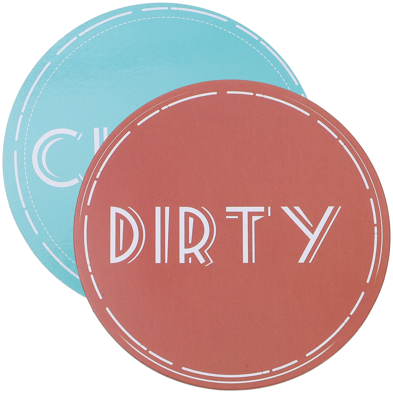 علامة نظيفة قذرة لغسالة الأطباق، ملصق مغناطيسي مزدوج الجوانب لاصق على سطح معدني، مؤشر الوجه، أجهزة غسيل المطبخ