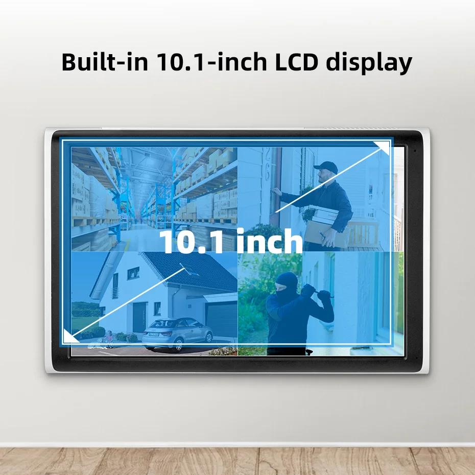 KERUI 10.1 Inch LCD Screen 6MP Outdoor WIFI Color Night Vision NVR Kit Security Surveillance PTZ Wireless CCTV Camera System