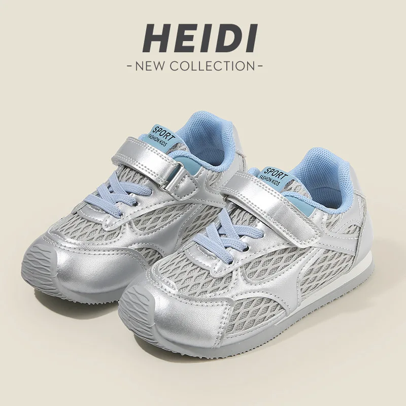 Modne Dziewczęce Buty 2025 Jesień Nowe Dziecięce Sneakersy Wygodne Miękkie Chłopięce Buty Siatkowe Proste Uniwersalne Dziewczęce Buty Codzienne Кроссовки