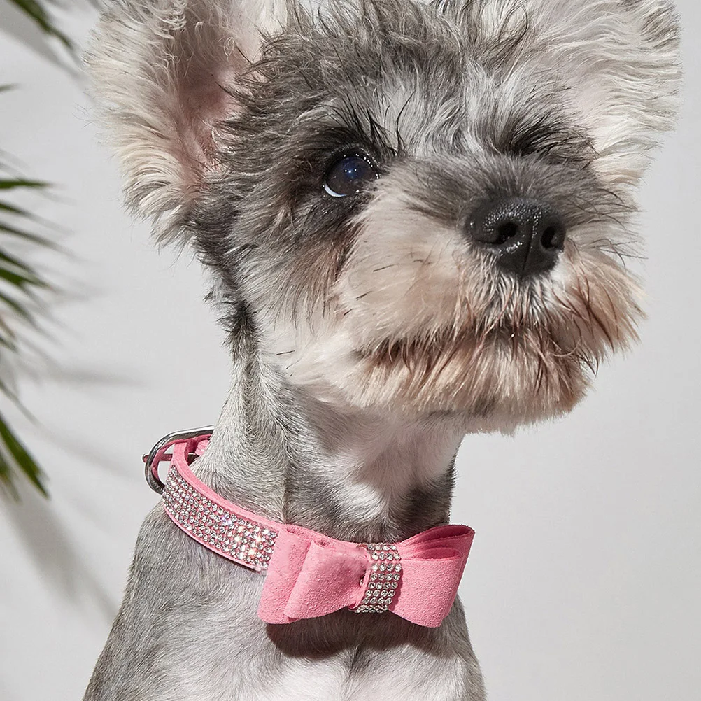 

1 set Adjustable Rhinestone Dog Collar Durable Pet Dog Collar For Small Medium Large Dogs Outdoor Walking Training Puppy Pet