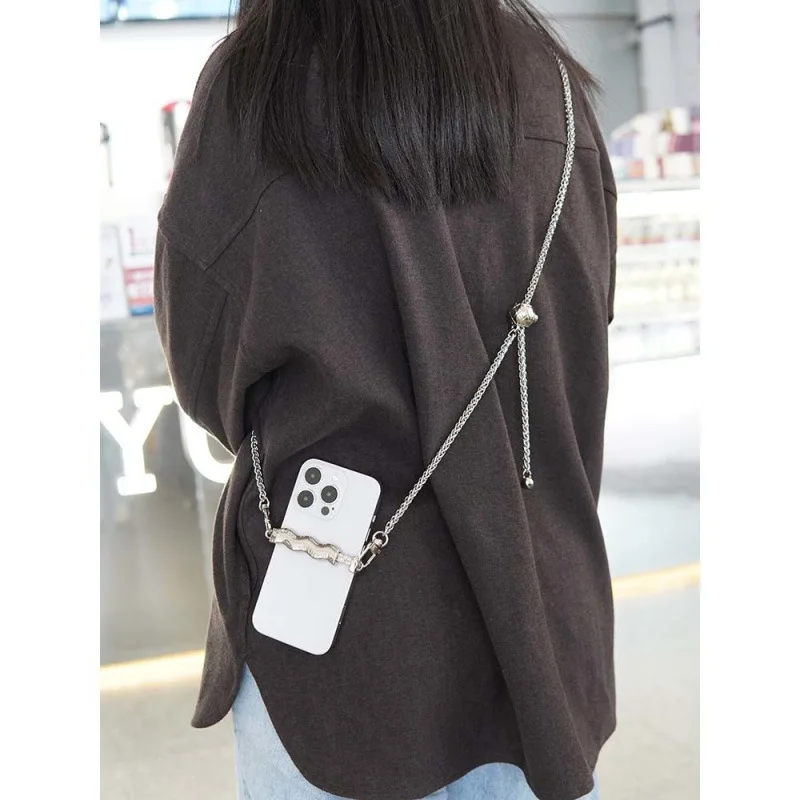 

InsJapanandSouthKoreamobilephoneclipcrossbodylanyardbackchainbackclipdiagonalspanmobilephonechainЧехол для мобильного телефона на шею яблоко