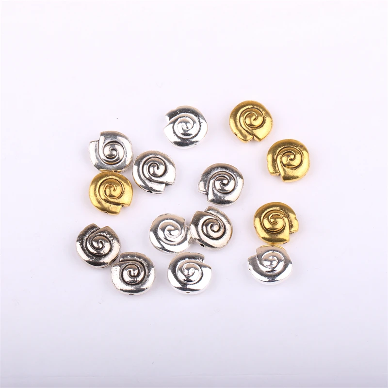 20pcs diy 14mm*14mm small conch free shipping whole body silver gold  irregular ins niche design simple fashion senior sense