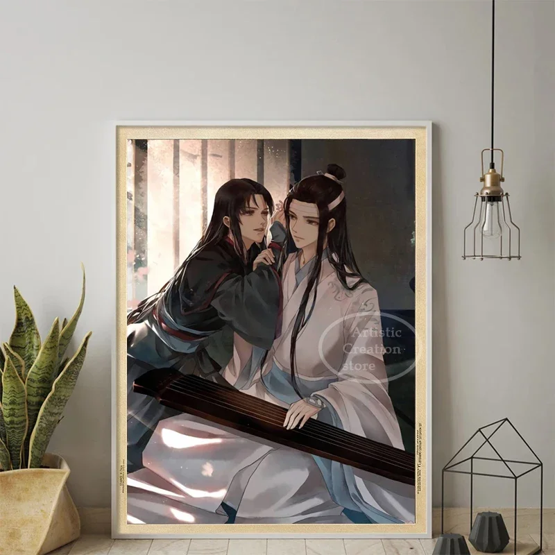 Anime The Grandmother of Demonic Cultivation BL Canvas Painting Poster Modaozushi Cartoon Poster for Bedroom Home Art Decor