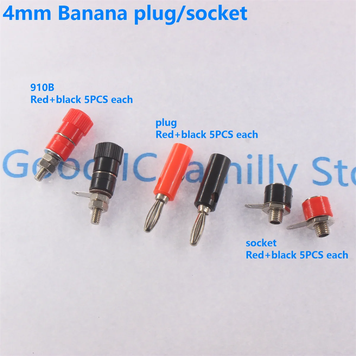 10PCS Binding Posts Terminals 4mm Bananenstecker Buchse 4mm Terminal Stecker für Verstärker Arduino