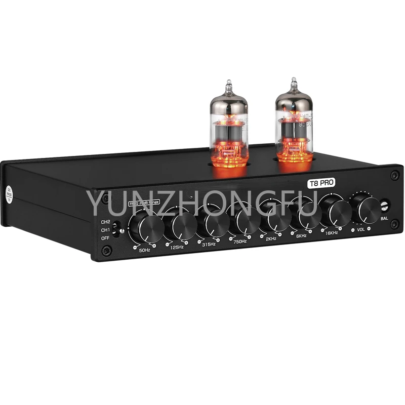 Fever level balanced output gallbladder pre stage multi band EQ adjustment 7-band electronic tube audio XLR preamplifier