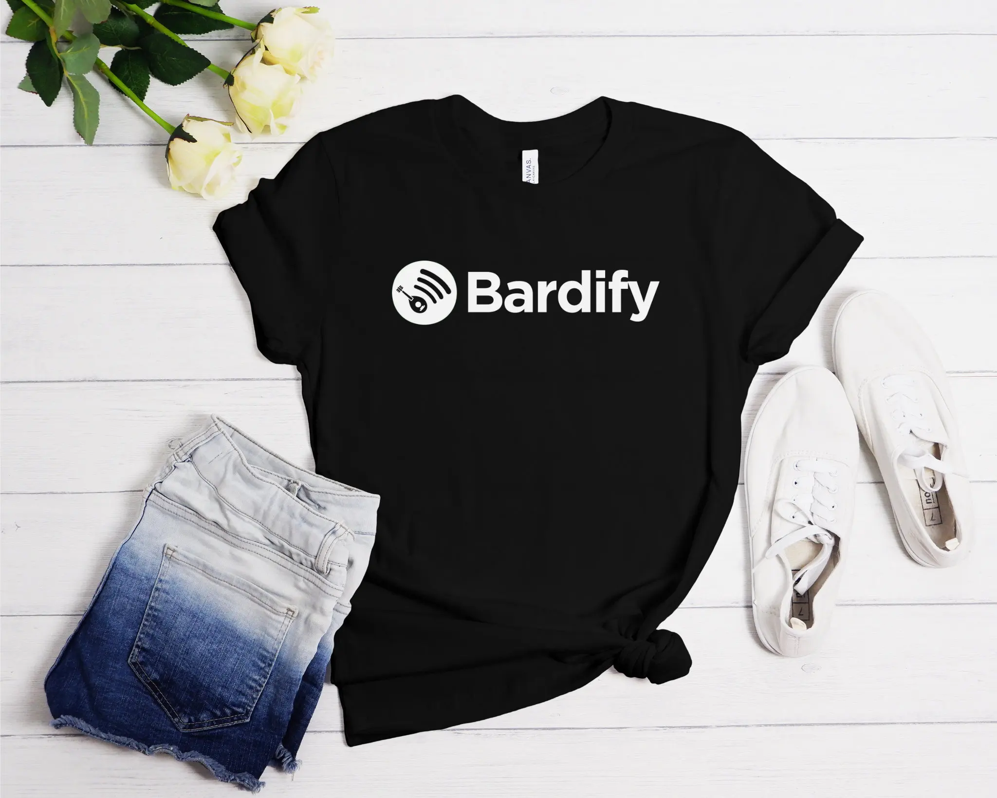 Bardify T Shirt Funny Dnd Bard Spotify Parody Rpg Tabletop Game Geeky Music Lover Apparel Nerd