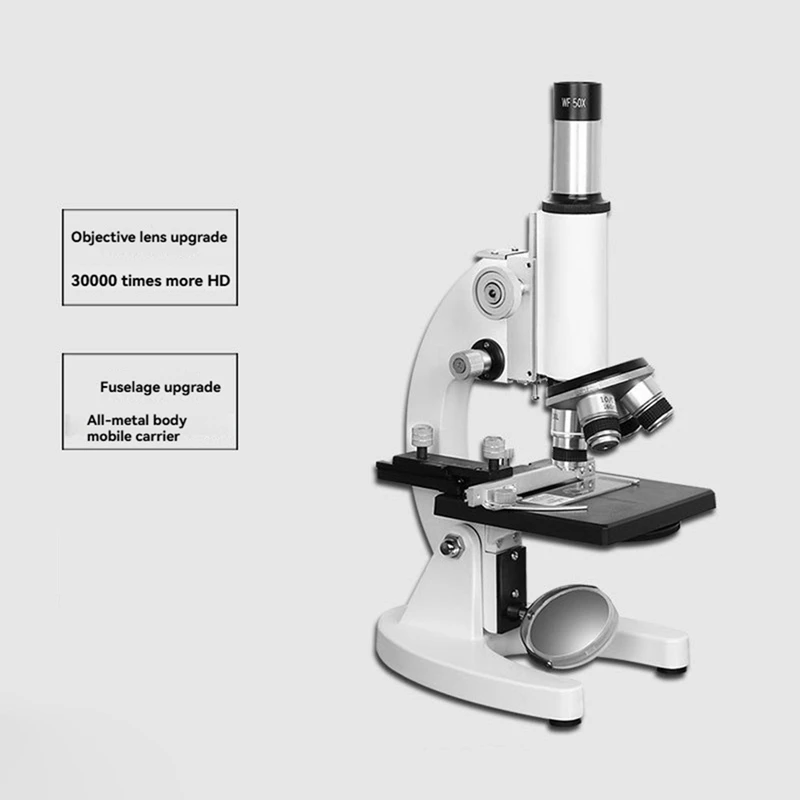 Monocular Optical Microscope Elementary School Children Science Experimental Biology Teaching Christmas Birthday Gift