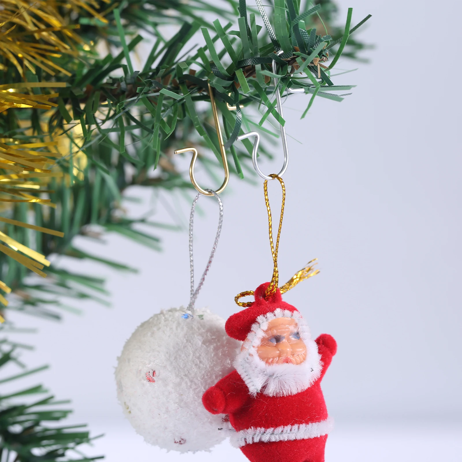 120-300pcs/box Christmas Decoration Hook Multipurpose S Shaped Metal Hook For Hanging Christmas/Party Decorations Hooks