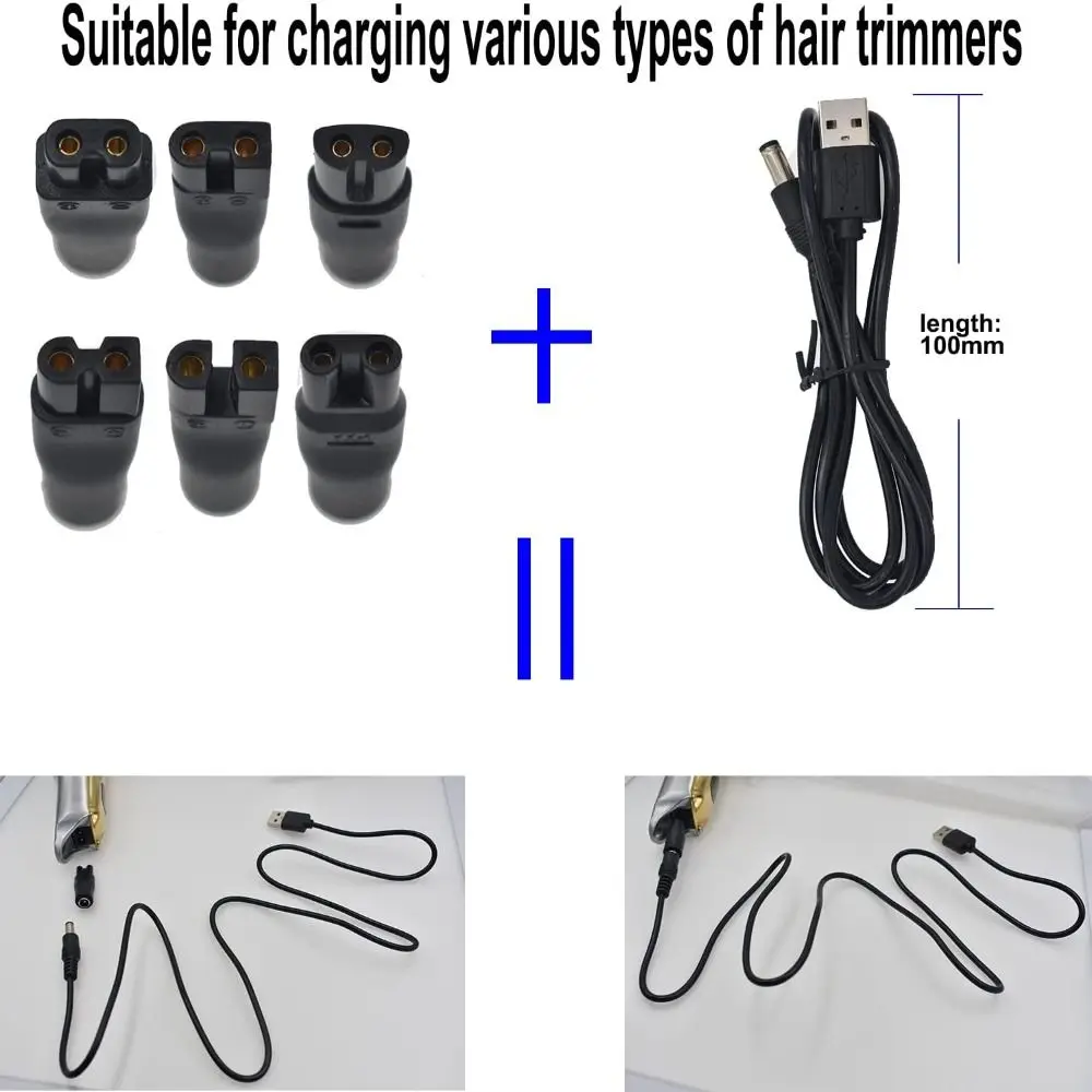 

Cable Shaving Machine Replacement Power Wire USB Adapter USB Charging Plug Cable Electric Hair Clippers Charger Power Cord