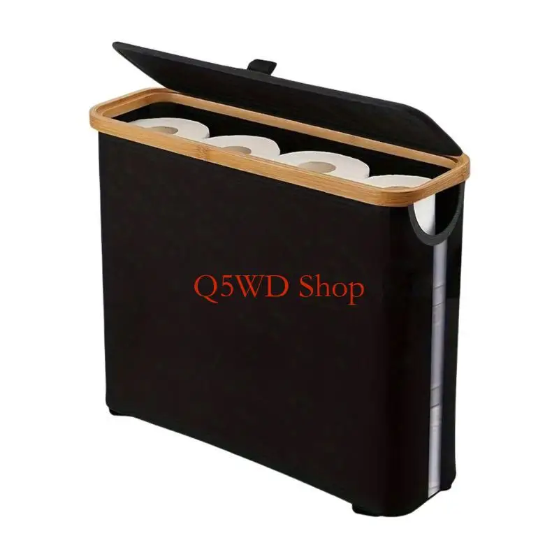 Q5WD Quick Assembly Toilet Paper Storage Bins Accessory for Modern Bathrooms