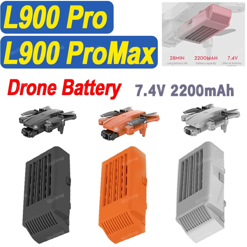 Wholesale LYZRC Drone L900 Pro Battery Original L900 PROMAX Dron Battery 7.4V 2200mAh For Drone L900 PRO MAX Battery Accessorie