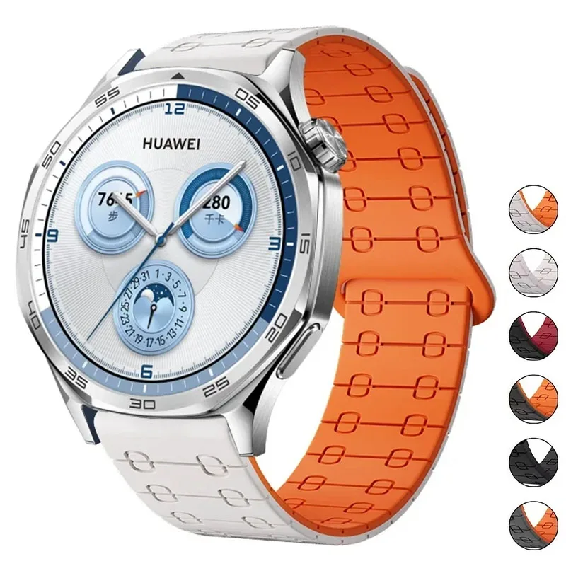 

Silicone Band For Huawei Watch GT 6 GT6 Pro 46mm Strap Magnetic Loop Correa For Huawei Watch 5 Pro 4 3 GT6 GT5 GT4 GT3 GT2 GT2e