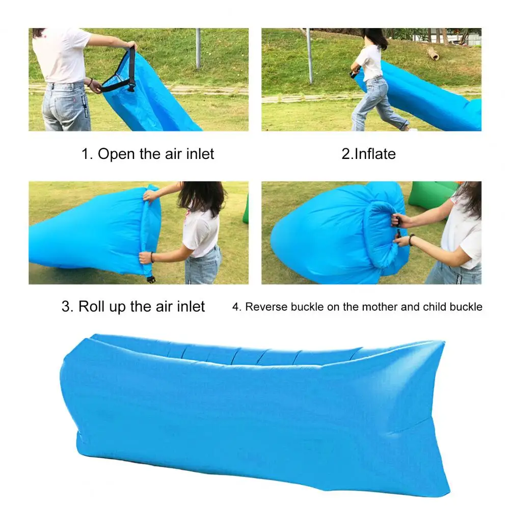 Picnic Inflatable Sofa Lazy Sleeping Air Mattress Lounger Air Sofa Cushion Camping Air Tent Bed Outdoor Furniture Sleeping Bag