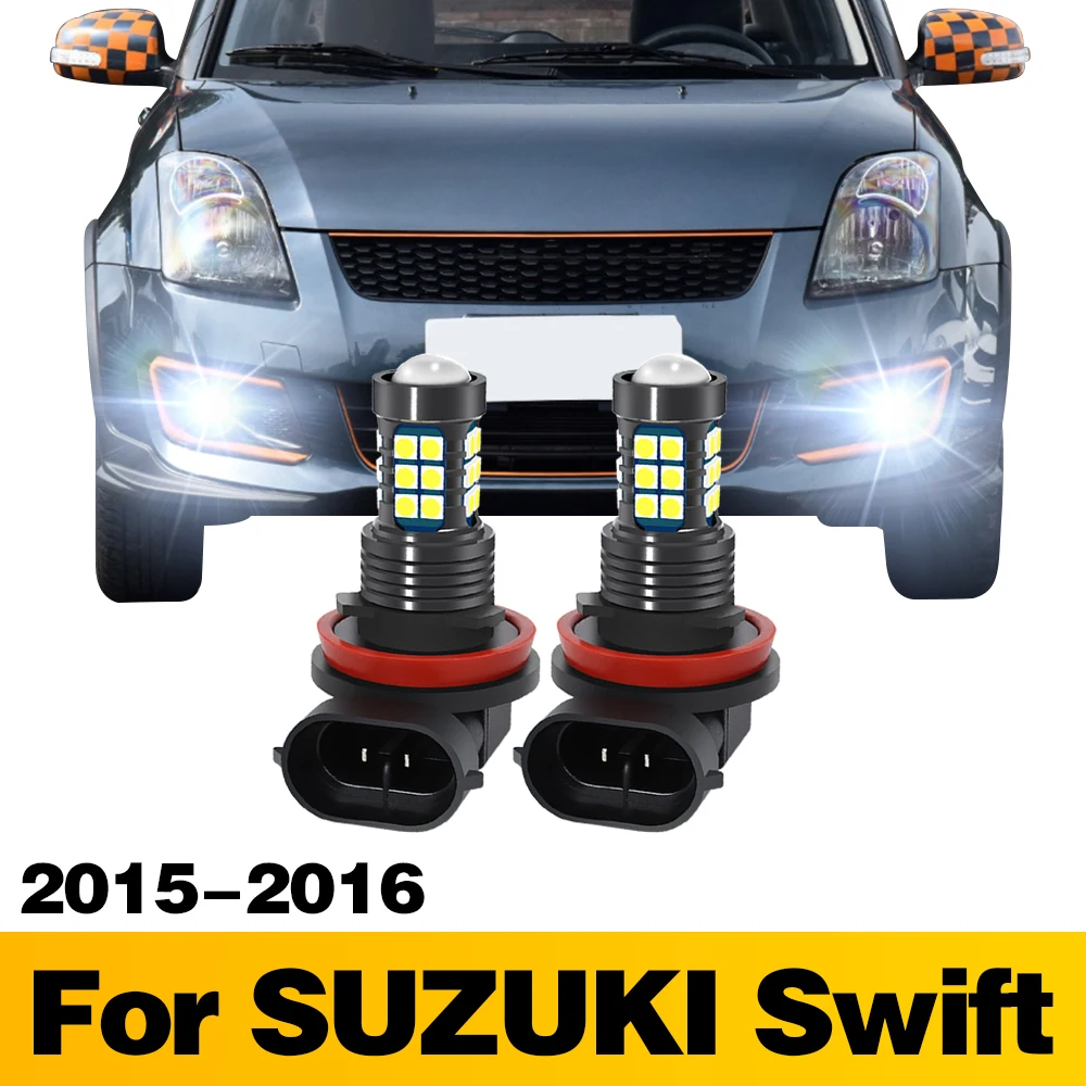 

2Pcs LED Lamp Car Front Fog Light Accessories For Suzuki Swift 2015 2016