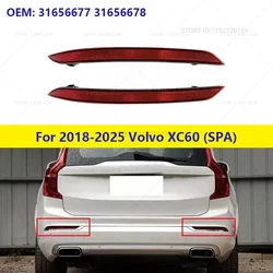 For 2018-2025 Volvo XC60 (SPA) Rear Bumper Reflector Trim Lamp Warning Lights Parts 31656677 31656678